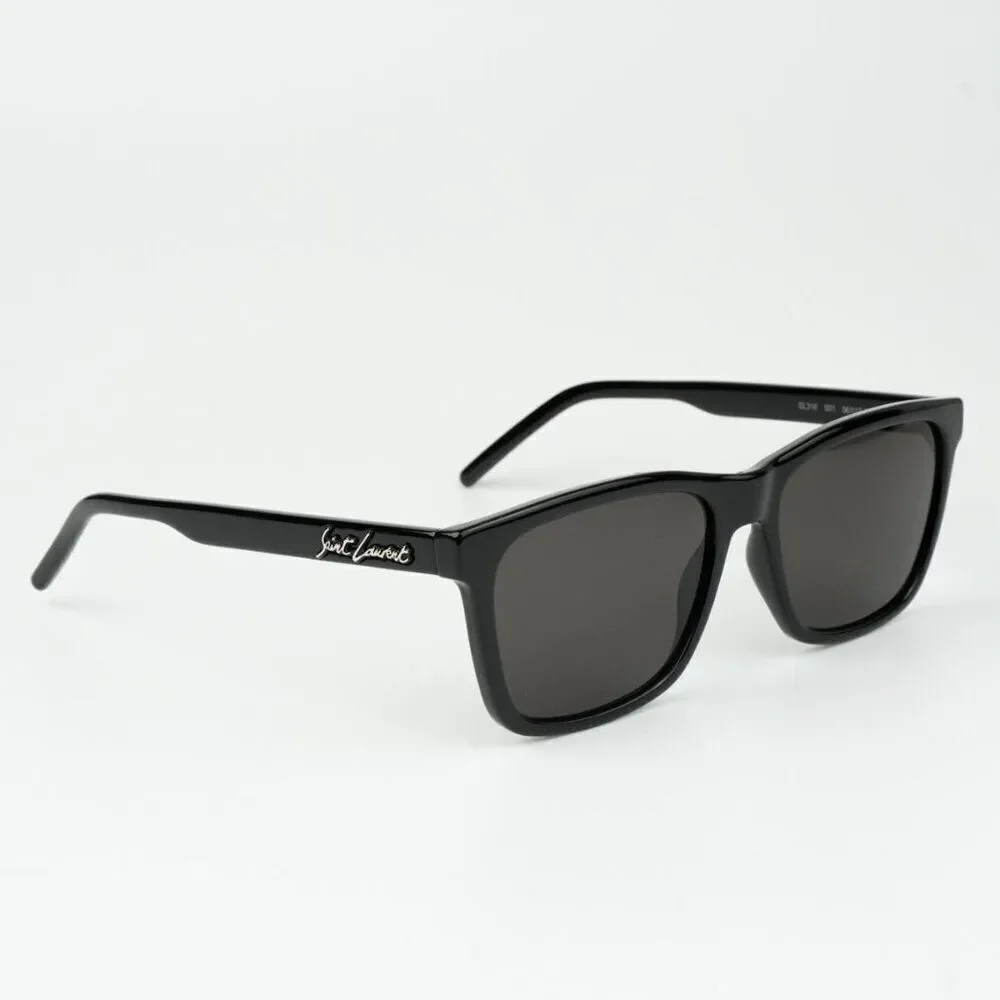 NEW Saint Laurent SL318 001 Black Square Unisex Sunglasses